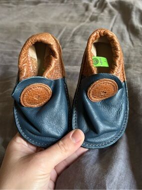 NEW Softstar Shoes Child Toddler Size 7 Rugged Rambler Brown Blue Leather USA